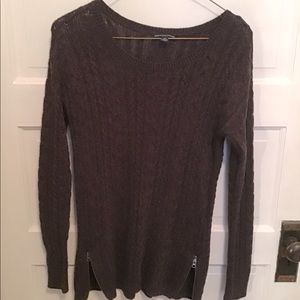 Purple American Eagle Sweater with Zip Sides